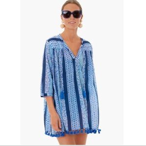 Roller Rabbit Barre Serafina Tunic Cover Up - Blue - Size XS